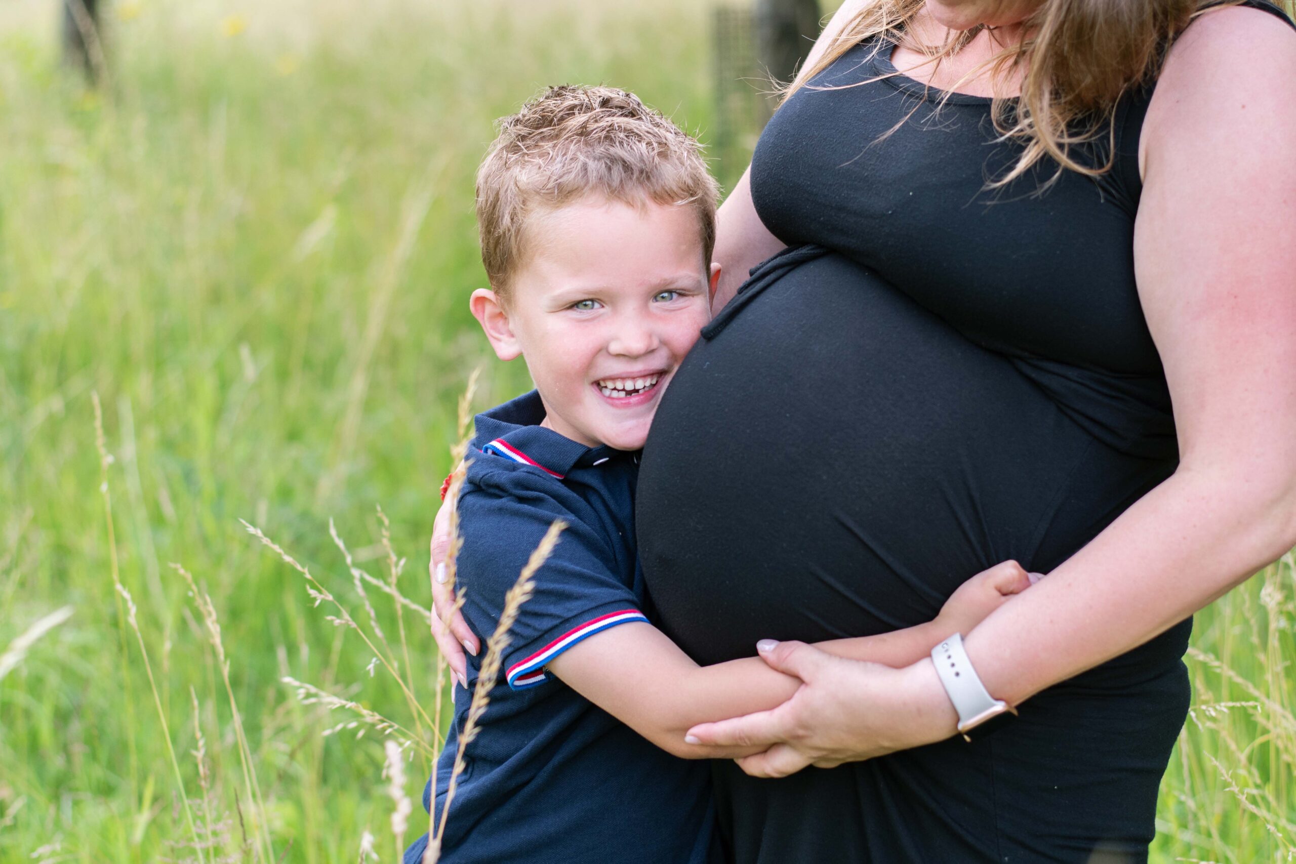 Zwangerschap fotoshoot met kind